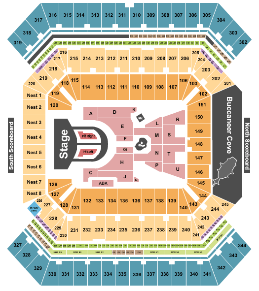 Raymond James Stadium Karol G Seating Chart